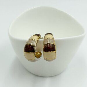 Avon Enamel Hinged Earrings